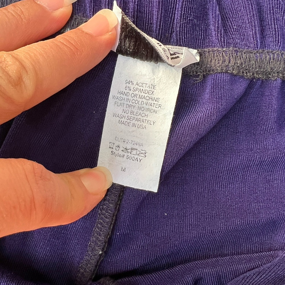 JOSTAR ACETATE Spandex SLINKY Knit DRESS PANTS Royal Blue M Medium Straight Leg - Picture 5 of 11
